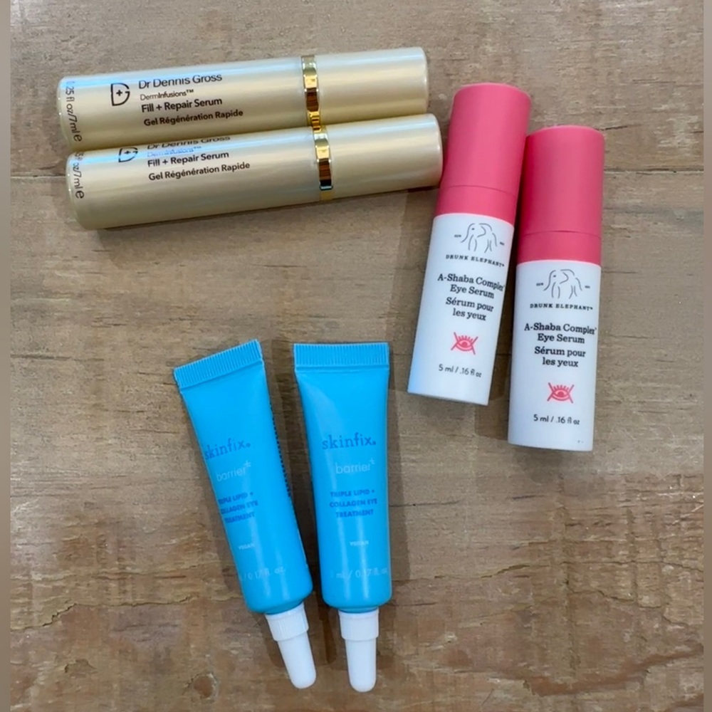 6 skincare Dr. Dennis Gross Skinfix Drunk Elephant eye serum collagen lipid